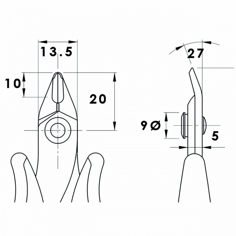 Piergiacomi Skæretang 128 mm Præcision