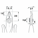 Piergiacomi Skæretang 128 mm Præcision