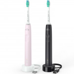 Philips Electric Toothbrush 2x Black/Pink HX3675/15