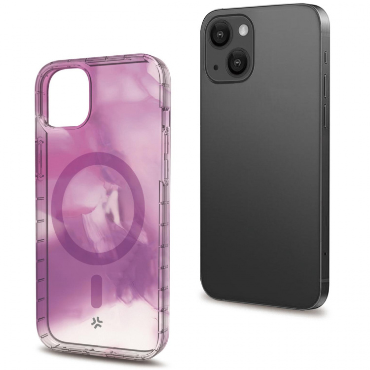 Celly Magshades TPU Cover MagSafe iPhone 15 Lila