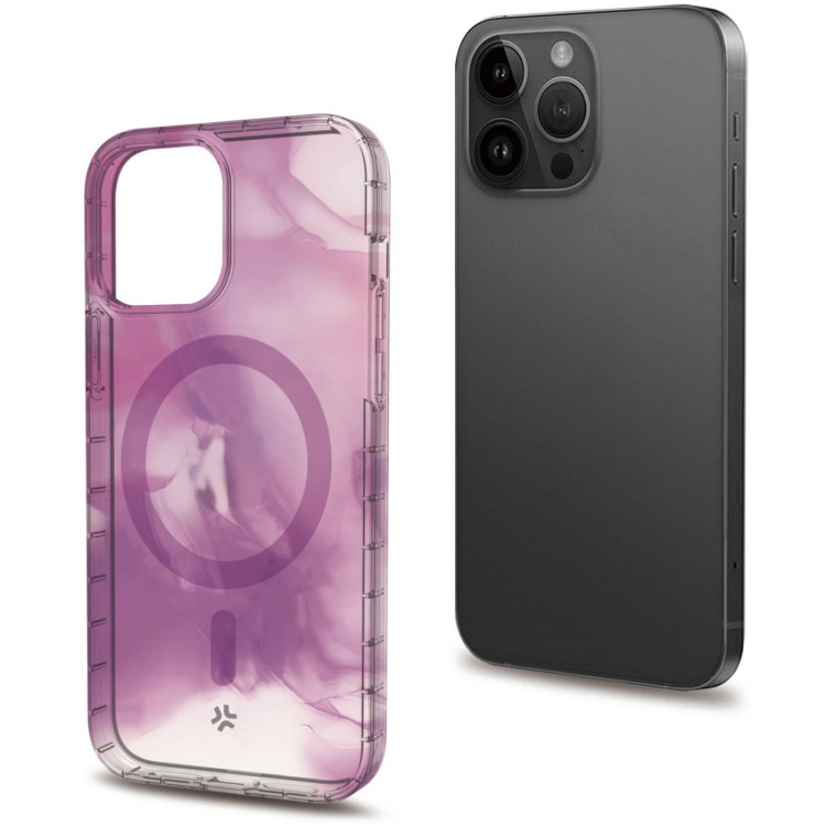 Celly Magshades TPU Cover MagSafe iPhone 15 Pro Lila Celly Magshades TPU Cover MagSafe iPhone 15 Pro Lila