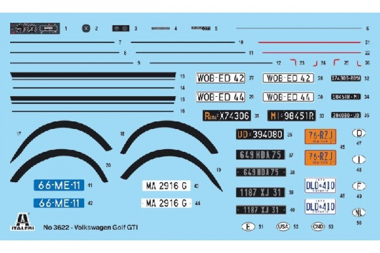 ITALERI 1:24 VW Golf GTI First Series (1976)