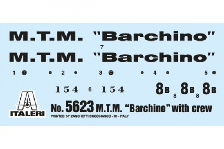 ITALERI 1:35 M.T.M. \'Barchino\' with crew