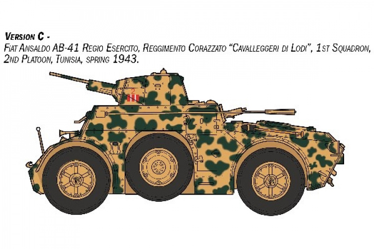 ITALERI 1:35 AB 41 with Bersaglieri Italian Infantry ITALERI 1:35 AB 41 with Bersaglieri Italian Infantry