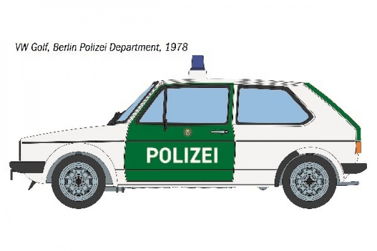 ITALERI 1:24 VW Golf \'POLIZEI\'