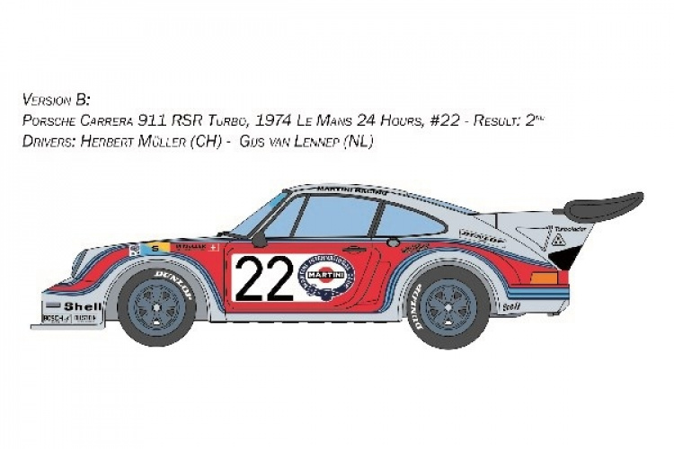 ITALERI 1:24 Porsche Carrera RSR Turbo