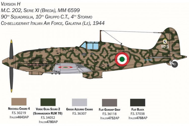 ITALERI 1:32 Macchi M.C. 202 \'Folgore\' ITALERI 1:32 Macchi M.C. 202 \'Folgore\'
