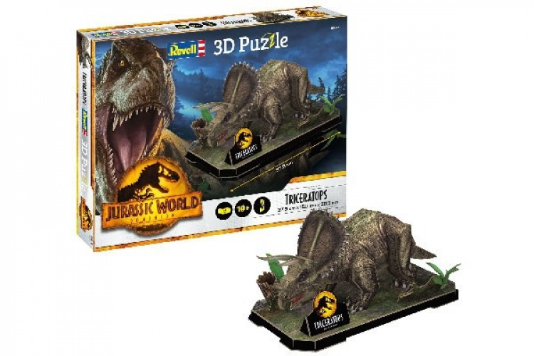 Revell 3D puzzle, Jurassic World Dominion, Triceratops