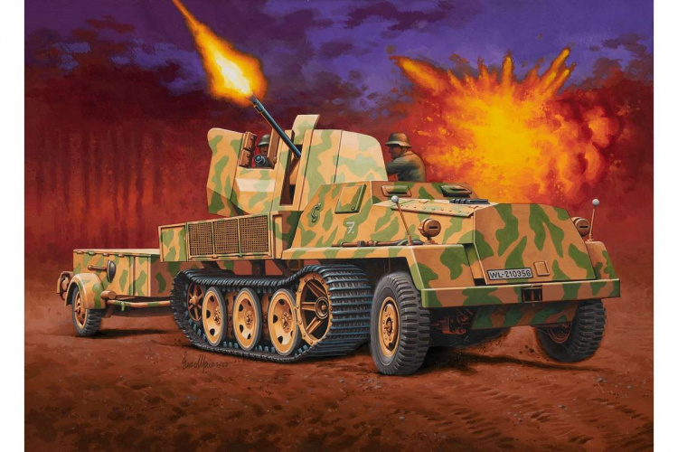 Revell sWs with 3.7cm Flak 43 & Ammunition Trailer