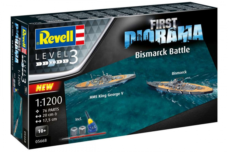 Revell First Diorama Set - Bismarck Battle