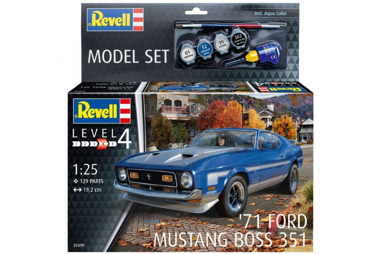 Revell Model Set 71 Ford Mustang Boss 351 1:25