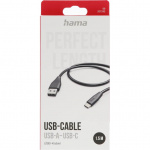 Hama Ladekabel USB-A till USB-C Sort 1,5m