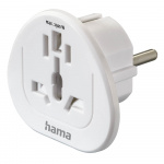 Hama Rejseadapter Type E/F Universal World-EU Hvid