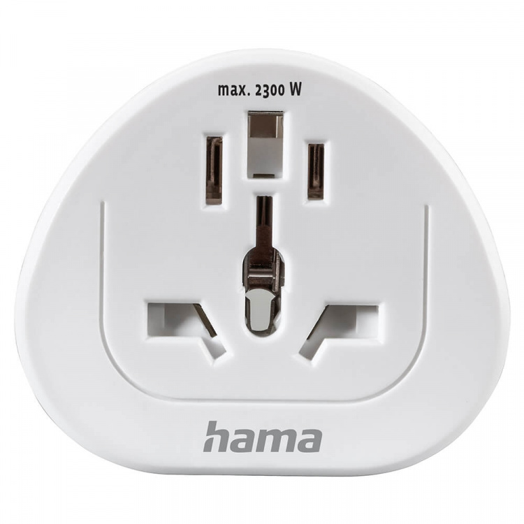 Hama Rejseadapter Type E/F Universal World-EU Hvid