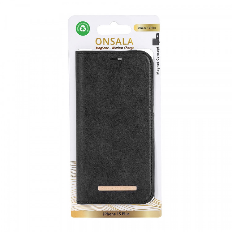 Onsala Wallet Case Eco 2 Card Slots MagSeries Sort - iPhone 15 Plus Onsala Wallet Case Eco 2 Card Slots MagSeries Sort - iPhone 15 Plus