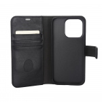 Radicover Wallet Case 2i1 Anti-stråling Læder MagS Sort - iPhone 15 Pro