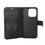Radicover Wallet Case 2i1 Anti-stråling Læder MagS Sort - iPhone 15 Pro