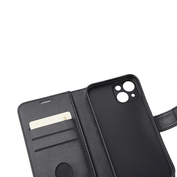 Radicover Mobilcover med Strålingsbeskyttelse PU MagS RFID Sort - iPhone 15