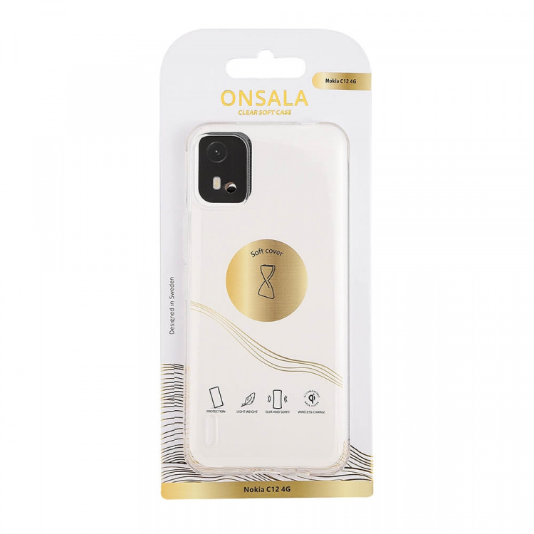 Onsala Mobilcover TPU Transparent - Nokia C12 4G Onsala Mobilcover TPU Transparent - Nokia C12 4G