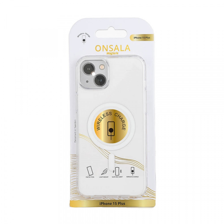 Onsala Mobilcover MagSeries Transparent - iPhone 15 Plus
