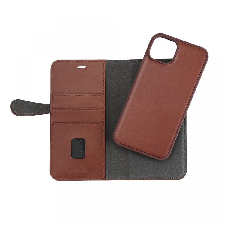 Buffalo Wallet 2-i-1 3 Kort MagSeries Brun - iPhone 15 Plus Buffalo Wallet 2-i-1 3 Kort MagSeries Brun - iPhone 15 Plus