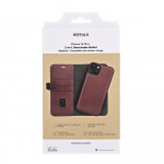 Buffalo Wallet 2-i-1 3 Kort MagSeries Brun - iPhone 15 Plus Buffalo Wallet 2-i-1 3 Kort MagSeries Brun - iPhone 15 Plus