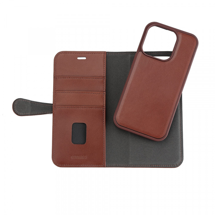 Buffalo Wallet 2-i-1 3 Kort MagSeries Brun - iPhone 15 Pro Buffalo Wallet 2-i-1 3 Kort MagSeries Brun - iPhone 15 Pro