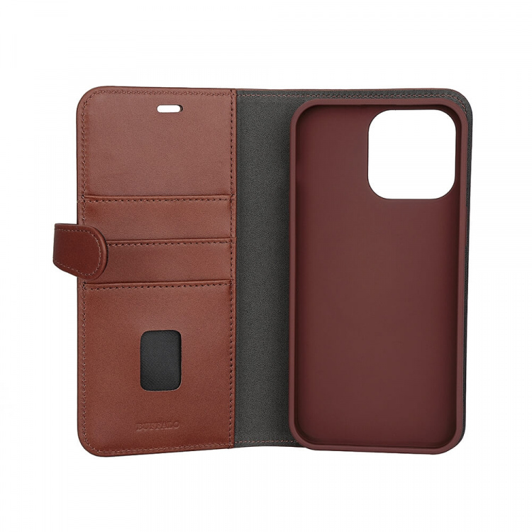 Buffalo Wallet 2-i-1 3 Kort MagSeries Brun - iPhone 15 Pro Max Buffalo Wallet 2-i-1 3 Kort MagSeries Brun - iPhone 15 Pro Max