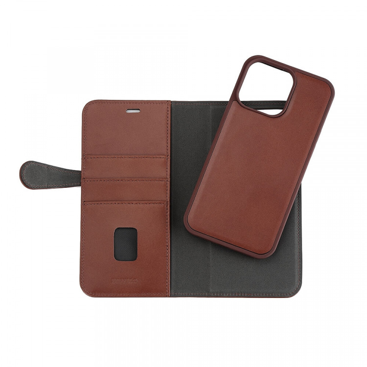 Buffalo Wallet 2-i-1 3 Kort MagSeries Brun - iPhone 15 Pro Max Buffalo Wallet 2-i-1 3 Kort MagSeries Brun - iPhone 15 Pro Max
