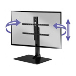 SANUS Universal TV Swivel Stand Max VESA 600x400 Sort SANUS Universal TV Swivel Stand Max VESA 600x400 Sort