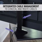 SANUS Universal TV Swivel Stand Max VESA 600x400 Sort SANUS Universal TV Swivel Stand Max VESA 600x400 Sort