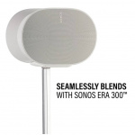 SANUS Gulvstander Justerbar for Sonos ERA 300 Par Hvid