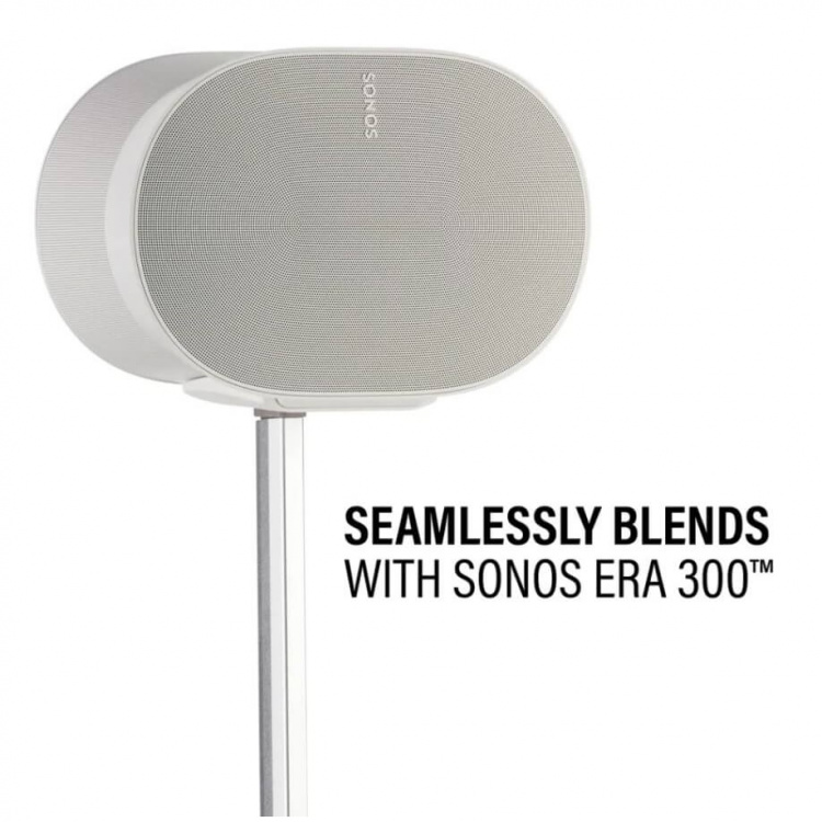 SANUS Gulvstander Justerbar for Sonos ERA 300 Par Hvid