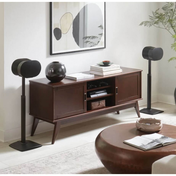 SANUS Gulvstander Justerbar for Sonos ERA 300 Par Sort SANUS Gulvstander Justerbar for Sonos ERA 300 Par Sort