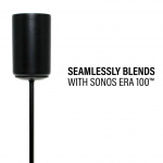 SANUS Gulvstander Justerbar til Sonos ERA 100 Single Sort SANUS Gulvstander Justerbar til Sonos ERA 100 Single Sort