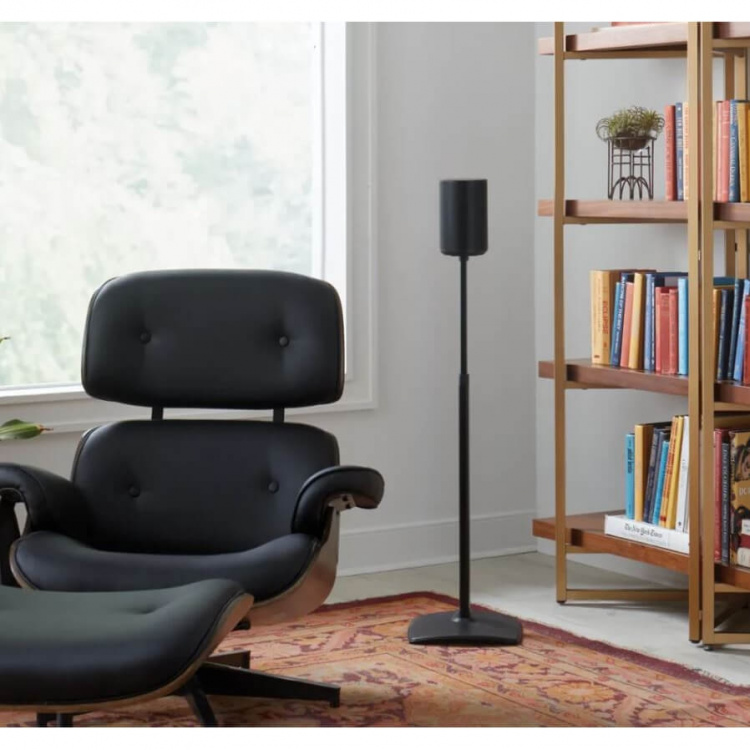 SANUS Gulvstander Justerbar til Sonos ERA 100 Single Sort SANUS Gulvstander Justerbar til Sonos ERA 100 Single Sort