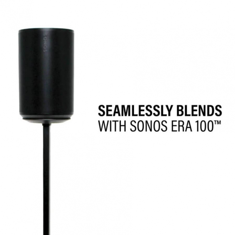 SANUS Gulvstander Justerbar til Sonos ERA 100 Par Sort SANUS Gulvstander Justerbar til Sonos ERA 100 Par Sort