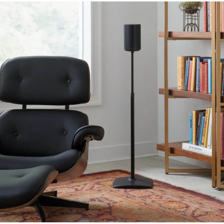 SANUS Gulvstander Justerbar til Sonos ERA 100 Par Sort SANUS Gulvstander Justerbar til Sonos ERA 100 Par Sort