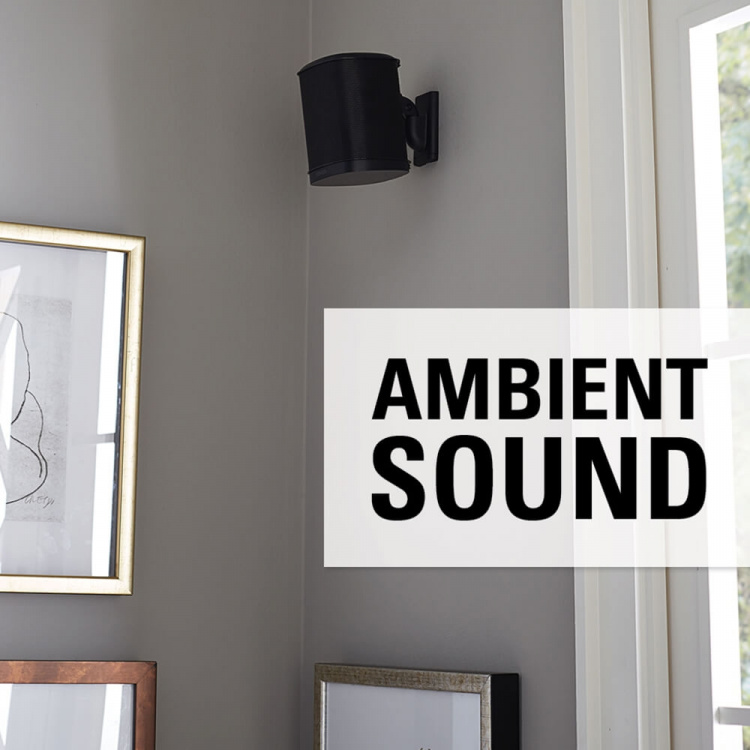 SANUS Vægbeslag til Sonos One SL Play:1 Play:3 Par Sort