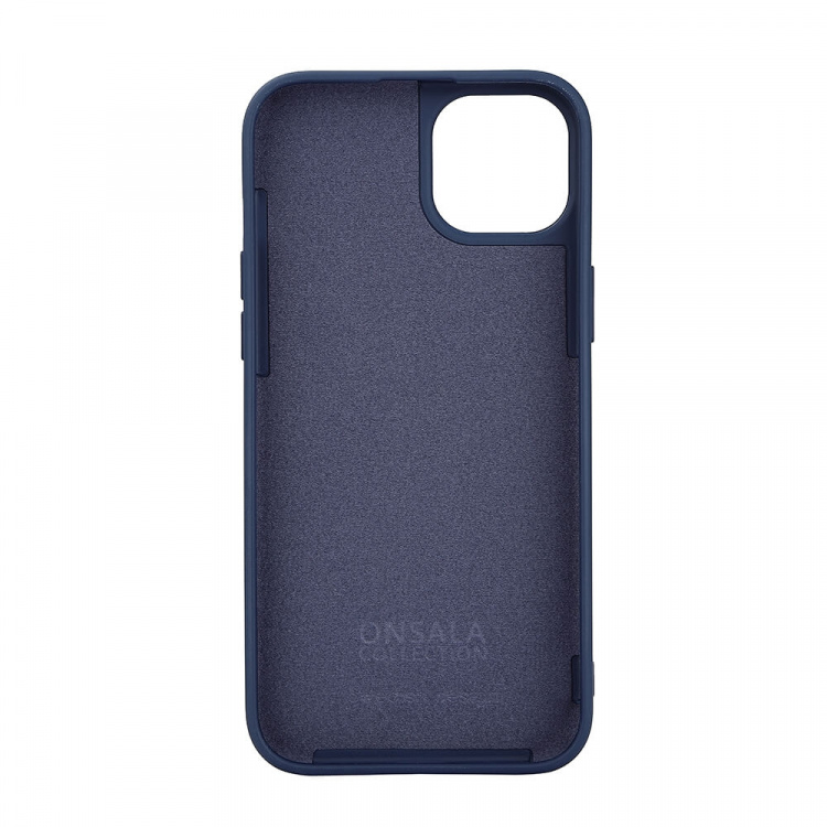 Onsala Back Sil Touch Recycled MagSerie iPhone 15 Plus Dark Blue