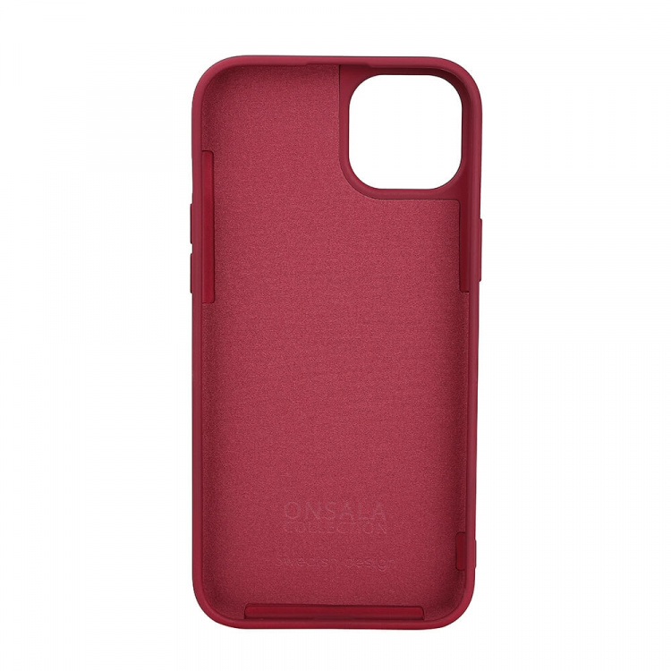 Onsala Back Sil Touch Recycled MagSerie iPhone 15 Plus Deep Red
