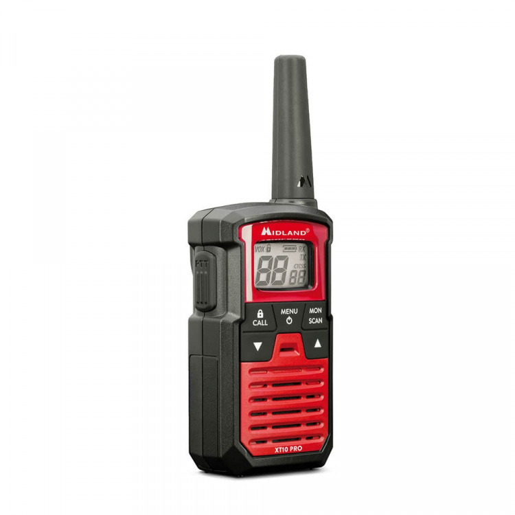 Midland Walkie Talkie XT10 Pro Sort/Rød