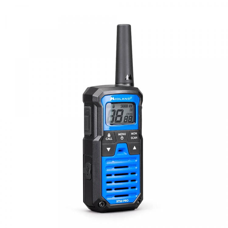 Midland Walkie Talkie XT50 Pro Duo Sort/Blå