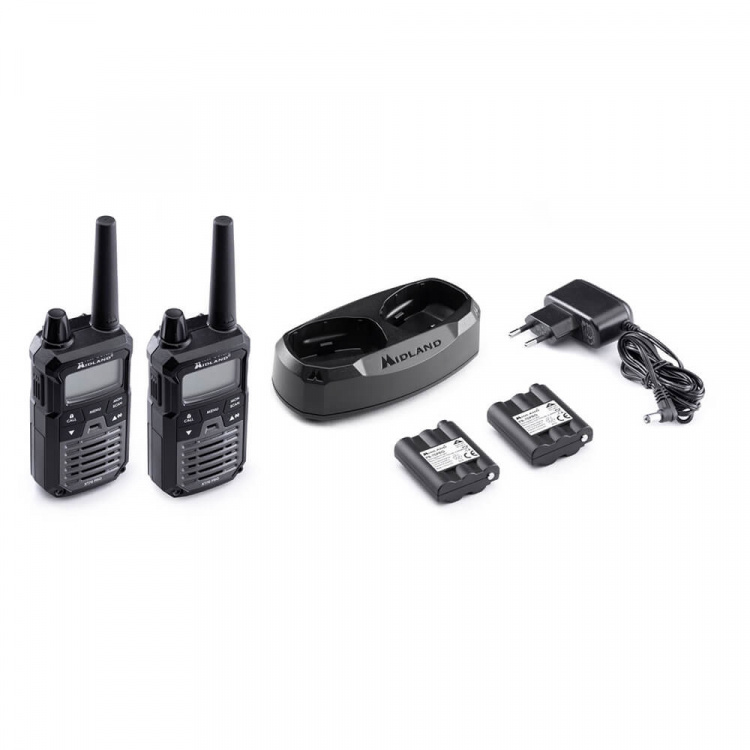 MIDLAND Walkie Talkie XT70 Pro Duo Sort/Mørkegrå