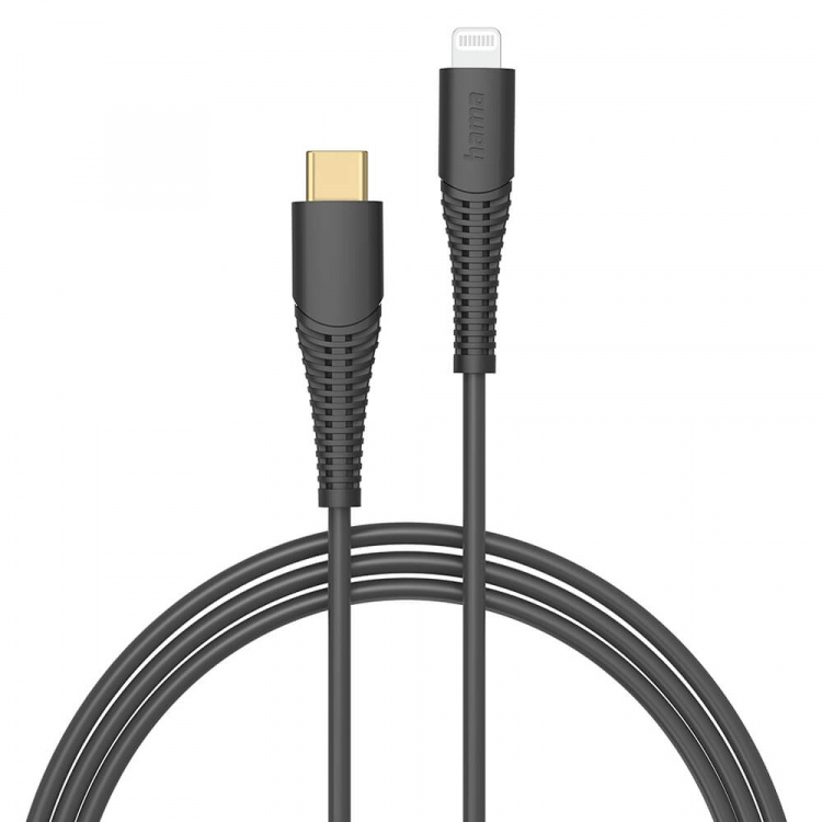 Hama Ladekabel USB-C till Lightning Sort 1,5m Hama Ladekabel USB-C till Lightning Sort 1,5m