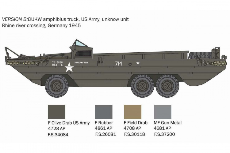 ITALERI 1:35 DUKW Amphibious Truck ITALERI 1:35 DUKW Amphibious Truck