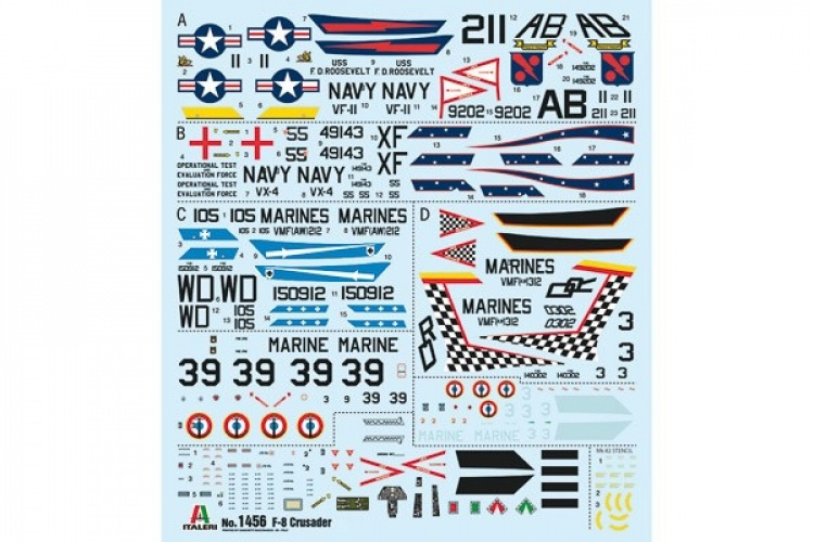 ITALERI 1:72 F-8E Crusader ITALERI 1:72 F-8E Crusader