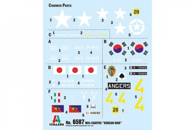 ITALERI 1:35 M-24 \'\'Chaffe\'\' Korean War ITALERI 1:35 M-24 \'\'Chaffe\'\' Korean War