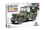 ITALERI 1:24 Willys Jeep MB \'\'80th Year Anniversary\'\' ITALERI 1:24 Willys Jeep MB \'\'80th Year Anniversary\'\'