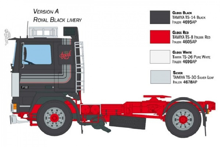 ITALERI 1:24 Volvo F-12 Intercooler w/accessories